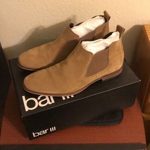 Bar III Paxton Light Tan Chelsea Boots